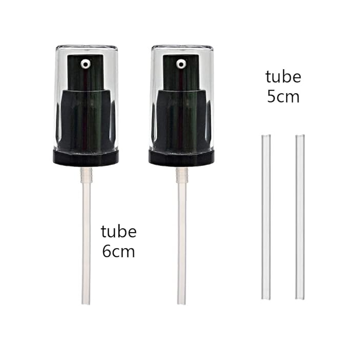 (3 colors)2 Pack Foundation Pump Replacement for MAC Wear (Black)