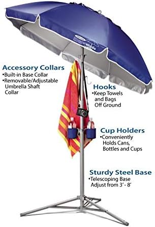 Wondershade Ultimate Portable Sun Shade Umbrella, Lightweight Adjustable Instant Sun Protection - Purple