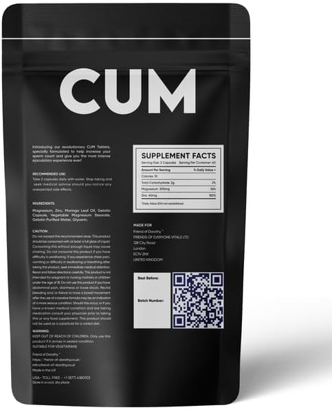 Improves Sperm Volume and Load β Semen Volume Supplement - 60 Capsules