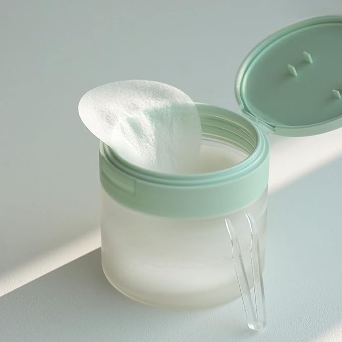 LU'PIUM Calming Repair Ampoule Pad / 80pads, VEGAN fabric pad, Hypoallergenic, for Sensitive skin, Chamaecyparis Obtusa Water, Korean Skin care, Quick calming effects, Soothing, Cooling