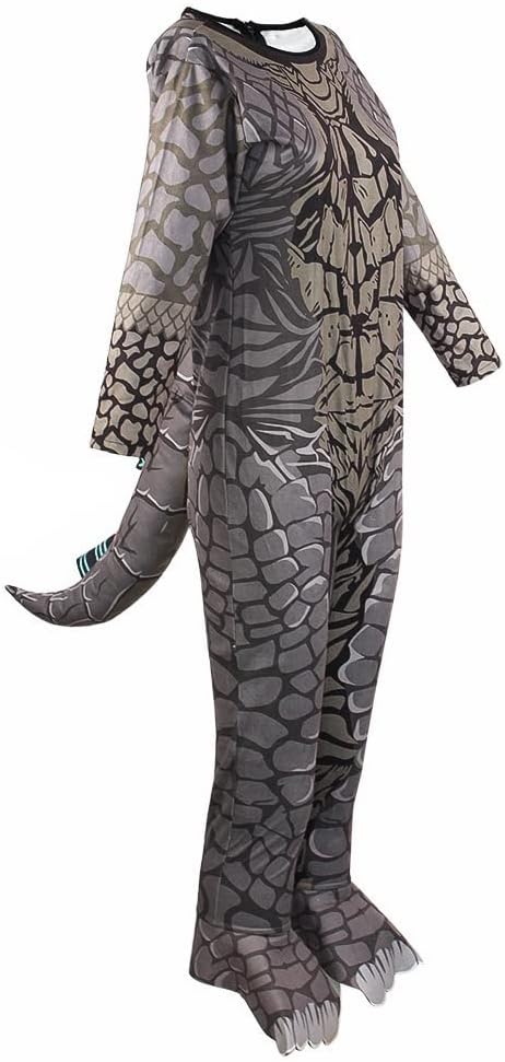 CAFELE Deluxe Dinosaur Costume The King Monsters Jumpsuit Bodysuit Dress-Up Halloween Costume for Kids Ages 3 and Up
