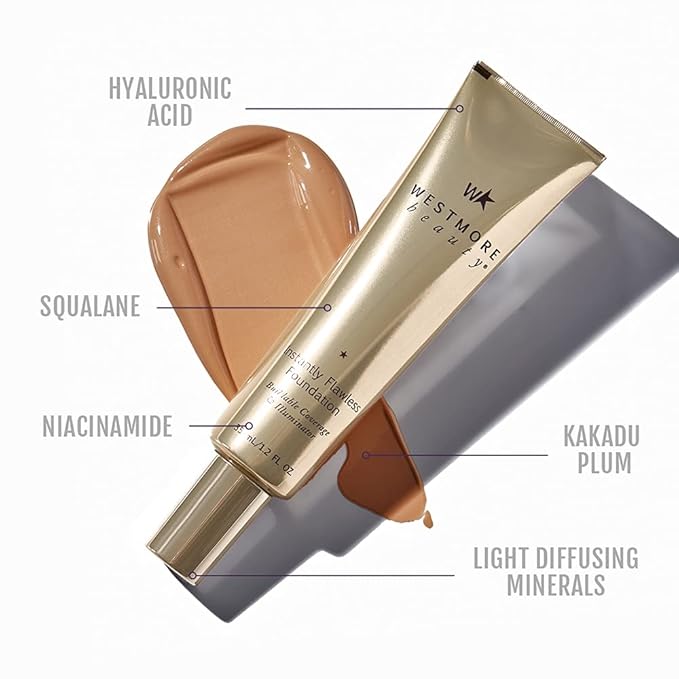 Westmore Beauty Instantly Flawless Foundation - Deep 1. Full Coverage 2 oz