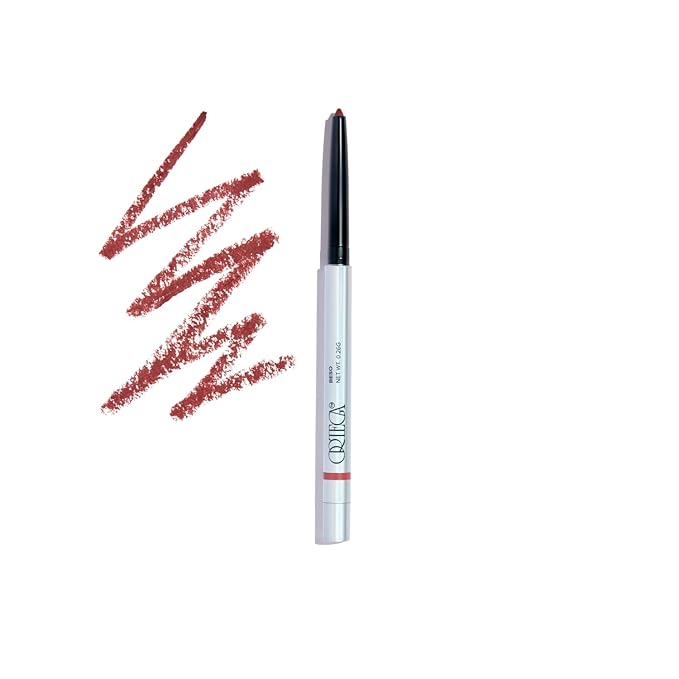 Ortega Beauty Soft Contour Lip Liner By Etienne Flex Tip For Precise Stroke, Plump Definition, Volume, Talc-Free, Smooth Soft Shape for All Day Wear - Blue Agave, Vitamin E for Sculpting Lips