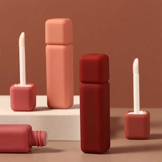 Leadigol 7-Piece Lip Gloss Set with Wand, Mini Cosmetic Containers, Cute Applicator, Lip Glaze Tube Holder, DIY Lipstick & Lipgloss
