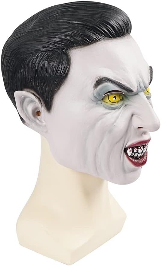 EraSpooky Vampire Mask for Men Halloween Costume Novelty Full Head Latex Masks