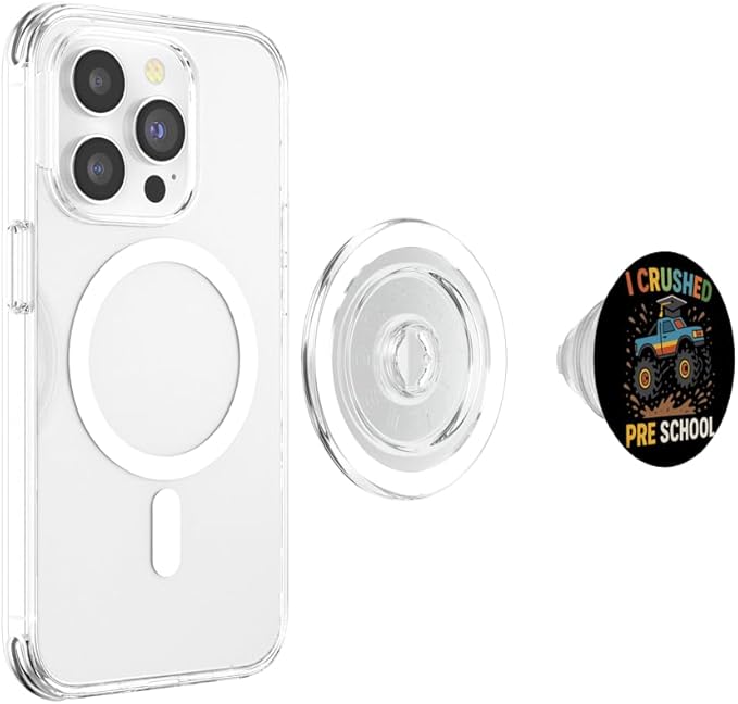 I Crushed Preschool Monster Truck Cap Preschool Graduation PopSockets PopGrip for MagSafe