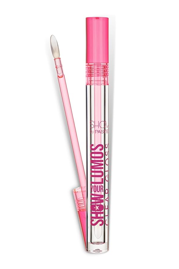 Show Your Lumos Clear Gloss | Transparent Silicone Applicator | Colorless Transparent Texture | Lightweight Formula | Ultra-Luminous | Voluminous Lips | Wet Finish
