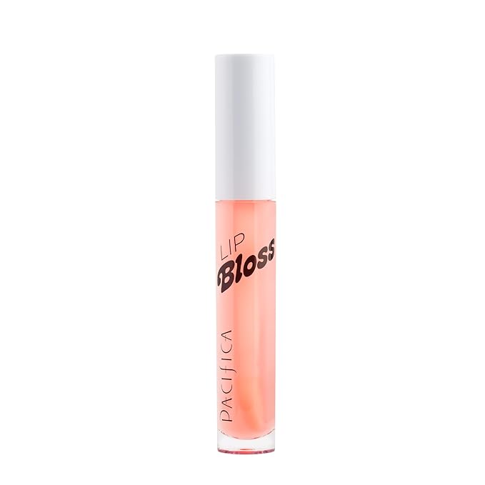Pacifica Plumping Lip Gloss – Jasmine Kiss Flavored Lavender-Pink Tint Hydrating Lip Oil Balm, No-Tingle Volumizing Gloss with Shea Butter & Jojoba, High Shine Color, Vegan & Cruelty-Free 0.14oz