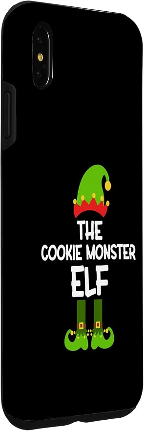 iPhone XS Max The Cookie Monster Elf for Matching Family Christmas Case