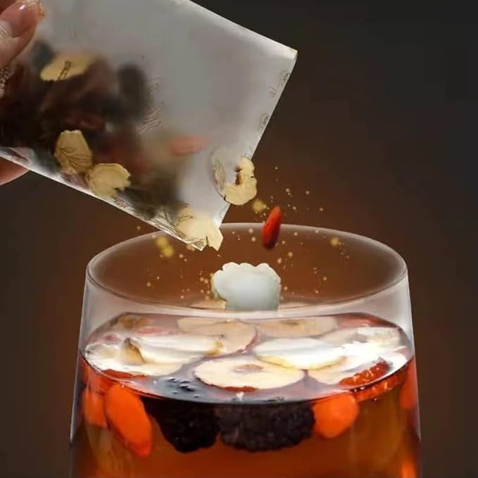 Kidney Tea Formula Ginseng Six Treasure Tea, Ginseng Six Treasures Teas, Te Renal Herbal, Red Date Wolfberry Mulberry Chinese Kidney Herbal Red Ginsengs Teas (30 Bags)