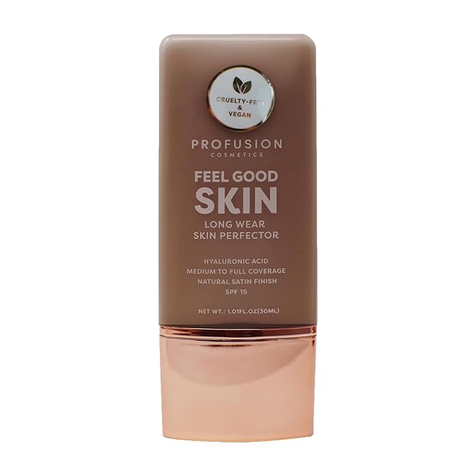 Profusion Cosmetics Lightweight Liquid Foundation for a Flawless Deep 3