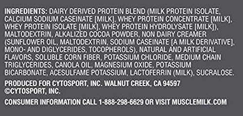 Muscle Mlk Pro Series 50 Knockout Chocolate, 2 Pounds (Pack of 2)