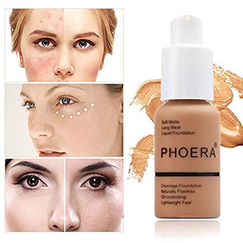 2 Pack PHOERA Foundation 103# Warm Peach and