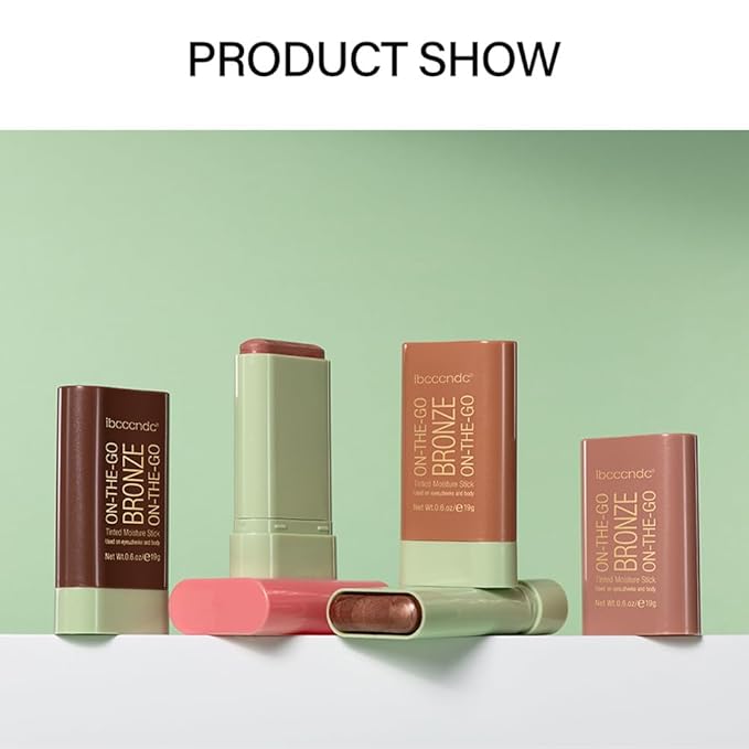 UNYOKE Soft Creamy Highlighter Blush Stick,Smooth Shimmer Bronzer Rich Glow) 6 Oz