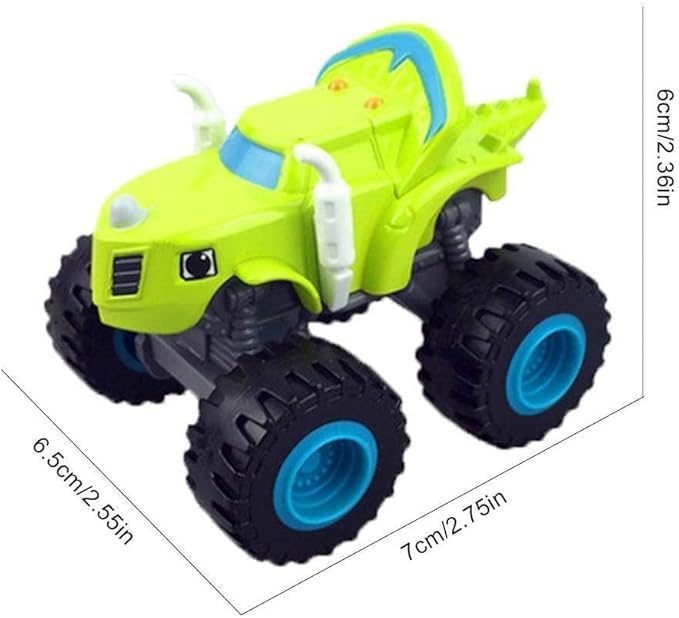NICENINE Monster Machines Toys - Truck Vehicles Toys Gifts - Scooters Car for Kids (6 pcs)