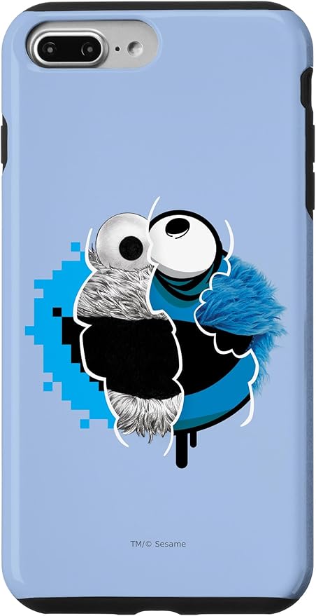 iPhone 7 Plus/8 Plus Sesame Street Split Cookie Monster Case