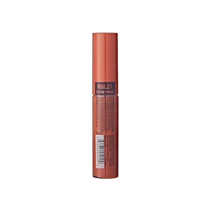 Ruby Kisses Lip Gloss Butter Bomb Gloss Non-Sticky Lip Gloss Vitamin E Natural Nude Lip Makeup - 7.8mL (0.26 US fl.oz) (Butter Bomb)