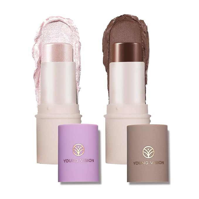 YOUNG VISION Cream Contour/Highlight Stick, Multi-Use Highlighter and for Women.…