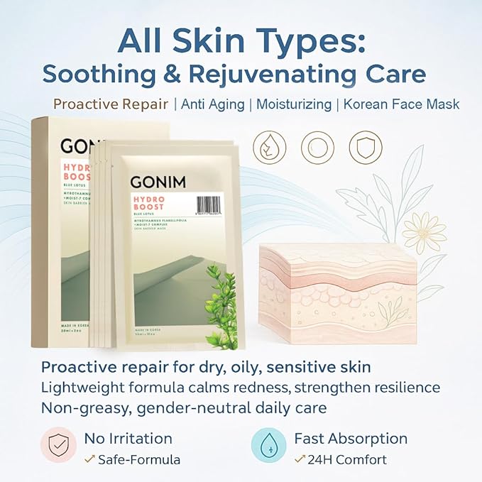 Face Mask Korean Skin Care with Hyaluronic Acid & Collagen Activation- Face Masks Skincare Hydration, Anti Aging & Moisturizing Sheet Mask for All Skin Korean Face Mask 15 Sheets