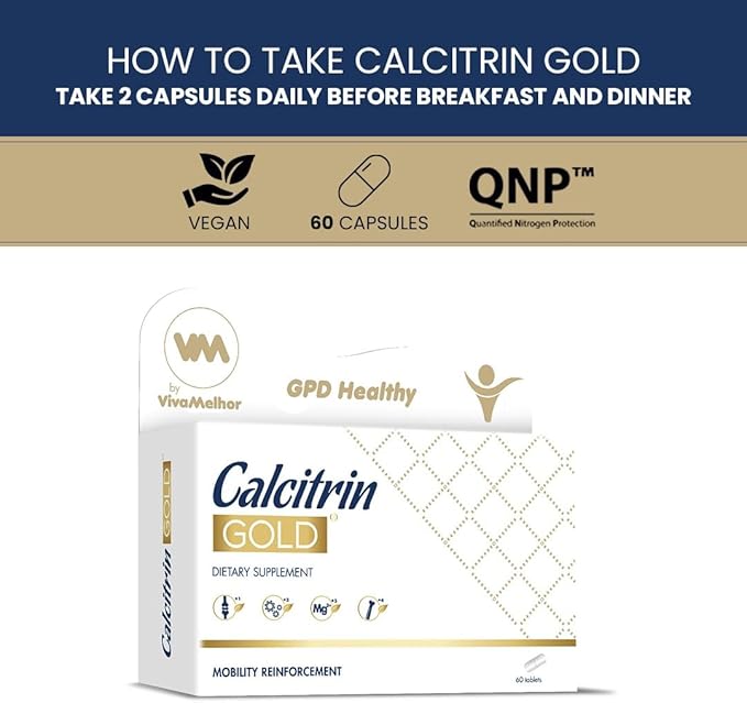 Calcitrin Gold Dietary Supplement, Mobility Reinforcement, 60 Tablets
