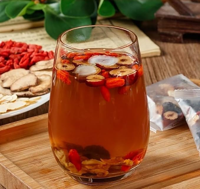 SIRDIKA Ginseng Five Treasures Tea Kidney Tea, Zhu Gen Wu Bao Cha, Wubao Tea - Chinese Kidney Care Tea, Men’s Herbal Tea (30bag/3boxes)