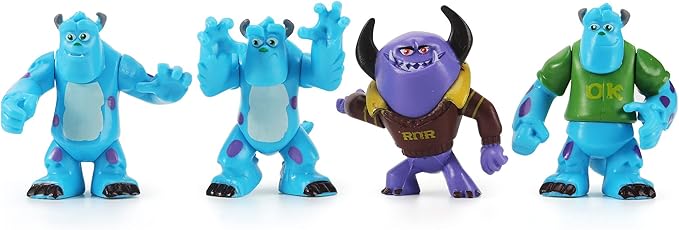 12Pcs Monsters Cake Toppers Set, Figures Toys Cupcake Toppers for Cake Decorations Party Favor, 1-4 inches