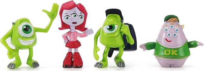 12Pcs Monsters Cake Toppers Set, Figures Toys Cupcake Toppers for Cake Decorations Party Favor, 1-4 inches