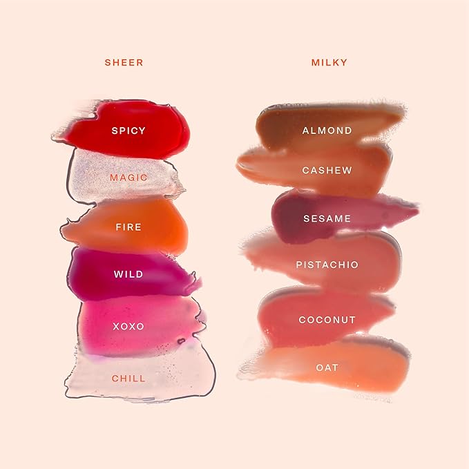 Tower 28 ShineOn Milky Lip Jelly, OAT, Non-Sticky, Hydrating Vegan Lip Gloss in Milky Peachy Pink, Apricot and Raspberry Seed Oil, Moisturizing, Clean, Cruelty Free