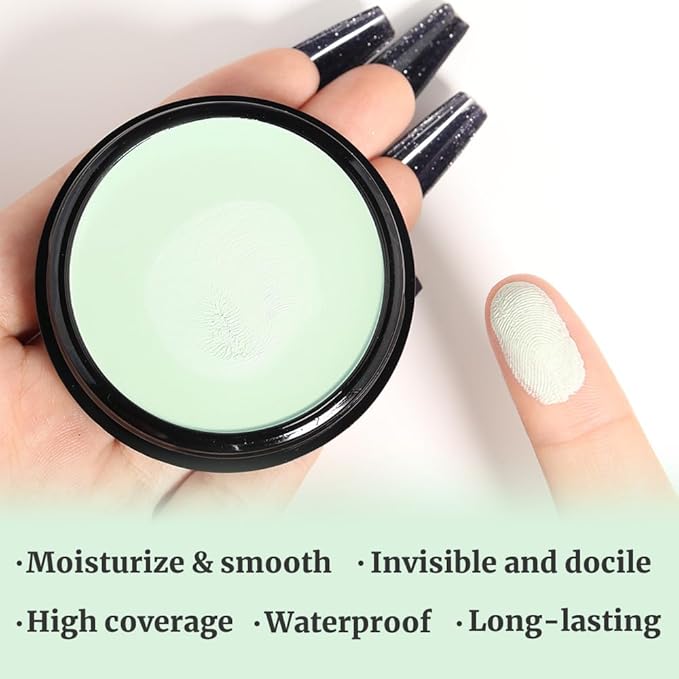 Kaely Color Correcting Concealer,Cream Pot Concealer Full Coverage,under Makeup,08 Green