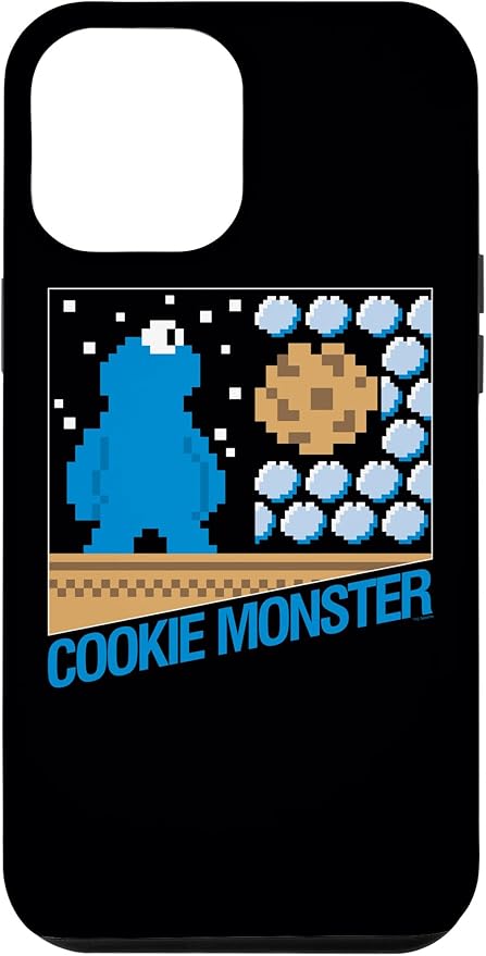 iPhone 14 Plus Sesame Street Cookie Monster 8-Bit Case