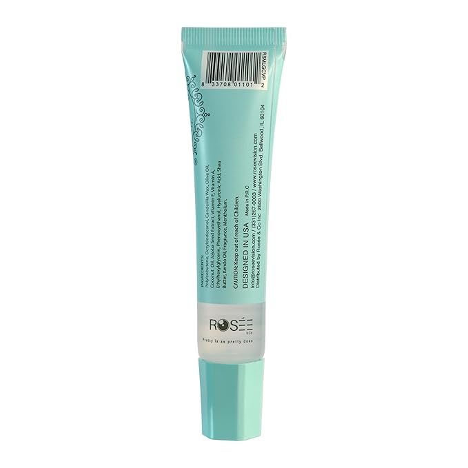 ROSÉE & CO Rosee Lip Gloss Vegan & Cruelty Free Treatment, Professional Make up, Long Lasting Glossy with Shea Butter, Moisturize, Protect & Smooth, High Shine, Non-Sticky - Clear, 05 Fl oz