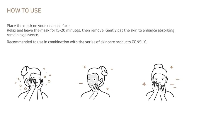 CONSLY_Daily Solution Face Mask Set – 12 Hydrating, Firming & Brightening Sheet Masks – Infused with Collagen, Snail Mucin, Hyaluronic Acid & Natural Extracts for Anti-Aging & Glowing Skin