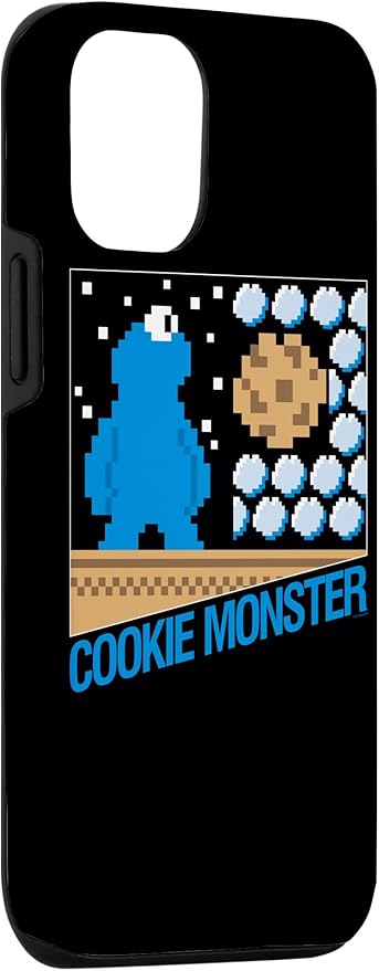 iPhone 12/12 Pro Sesame Street Cookie Monster 8-Bit Case