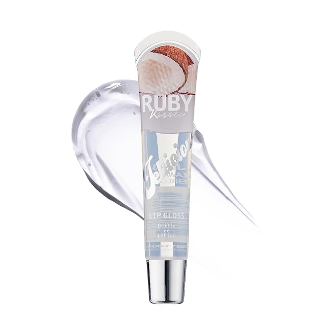 Ruby Kisses Jellicious Mouth Watering Lip Gloss Hawaiian Breeze Coconut JLG13 (3 PACKS)