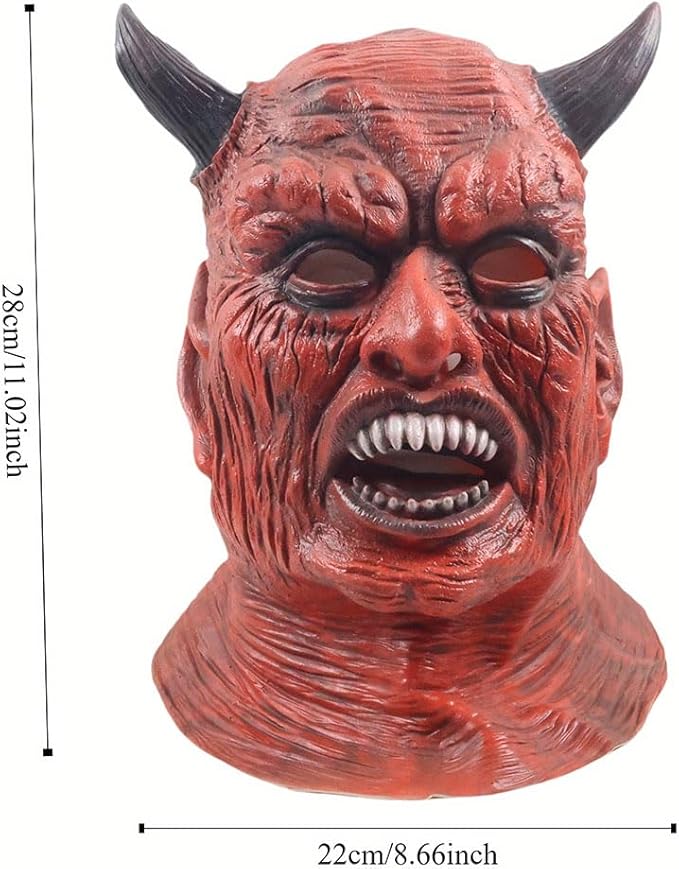 Scary Skull Mask Horror Hood Halloween Skelon Massk Cosplay Props