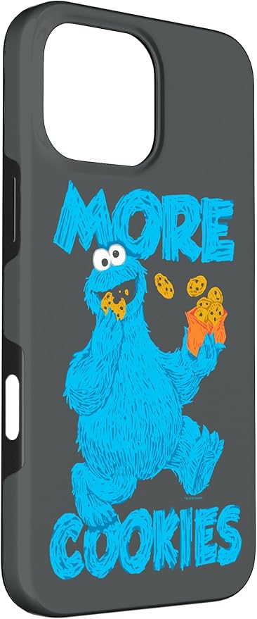 iPhone 16 Pro Max Sesame Street Cookie Monster More Cookies Case