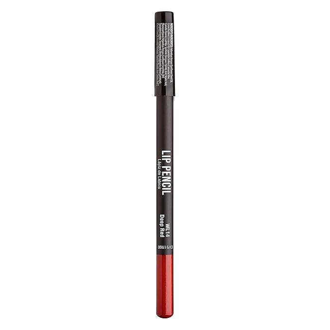 Professional Slim Lip Pencil, Creamy Soft Lip Liner, Smooth Long-Lasting Rich Lip Color, Natural Lip Makeup, Water-Resistant Lip Crayon (Deep Red)