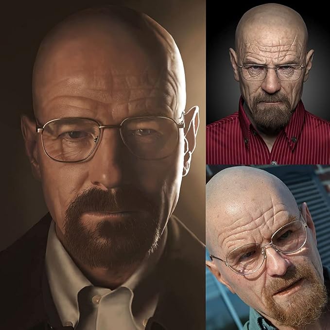 Realistic Old Man Mask Halloween Mask Scary Latex Old Man Grandpa Mask Halloween Wrinkle Face Mask