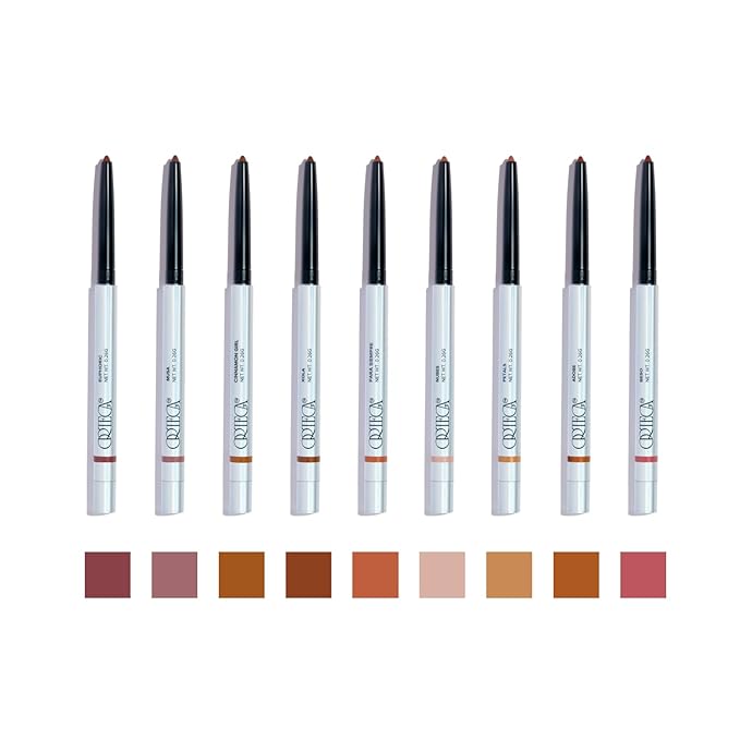 Ortega Beauty Soft Contour Lip Liner By Etienne Flex Tip For Precise Stroke, Plump Definition, Volume, Talc-Free, Smooth Soft Shape for All Day Wear - Blue Agave, Vitamin E for Sculpting Lips