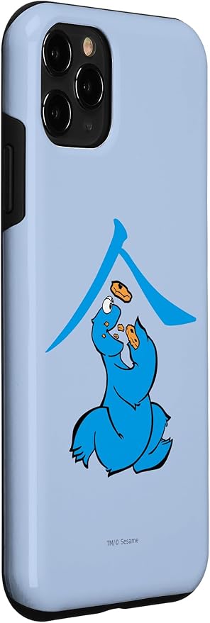 iPhone 11 Pro Sesame Street Cookie Monster Eat in Kanji Case