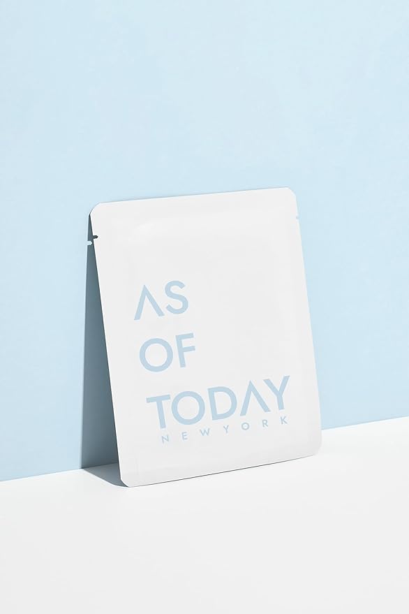 AS OF TODAY Peptide Renewing Facial Mask (5 EA, 28ml) - Hydrating & Rejuvenating with Pure Peptides for Wrinkles, Deep Moisture, Soothing Care, Radiant Glow, Clean Beauty, Cruelty-Free, Made in Korea