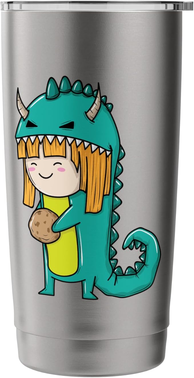 Child in Monster Costume with Cookie Stainless Steel Insulated Tumbler