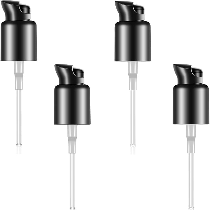 4 Pieces Replacement Foundation Pump Black Plastic Cosmetic Wear Foundation