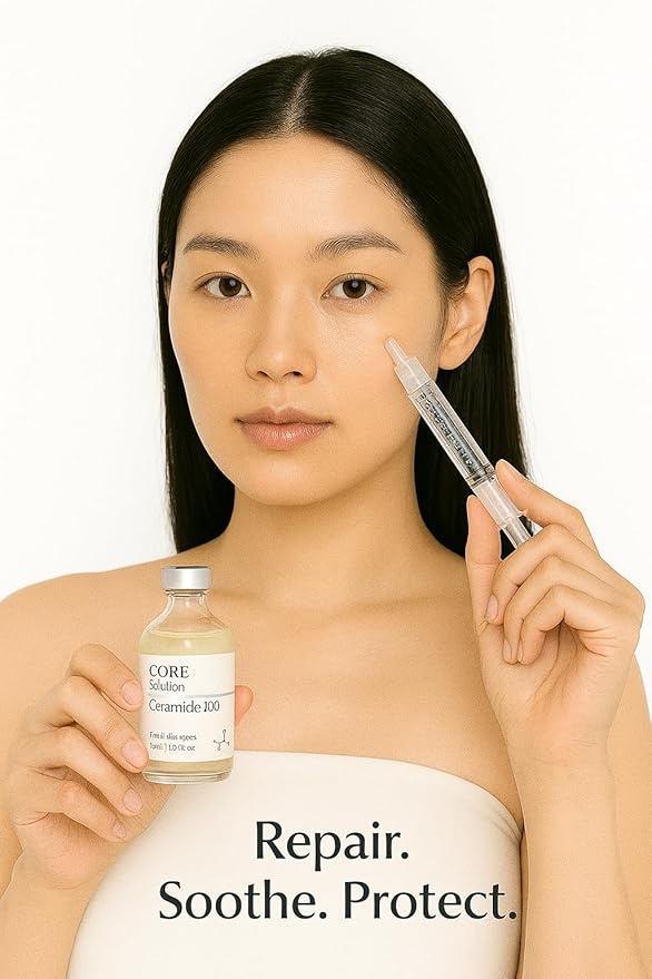 Ceramide 100 Ampoule – Barrier Repair & Moisture Locking Serum for Sensitive Skin – 30mL + Needleless Syringe