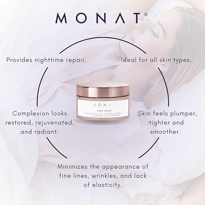 Monat Night Heaven Crème – Intensive Hydrating Moisturizer for Face – Nighttime Repair Cream for Plump & Youthful Skin – Anti Aging Night Cream – Natural Night Cream with Shea Butter & Avocado Oil