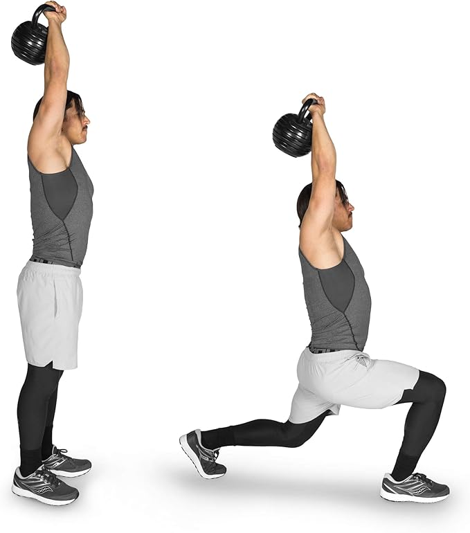 ProsourceFit Adjustable 40-lb Cast Iron Kettlebell Weight Set