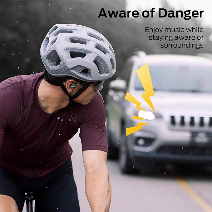 Monster Open Ear AC312 Headphones, Bluetooth 5.4, Wireless Earbuds with ENC Noise-Cancelling Mic, Immersive Stereo Sound by 16mm Large Drivers, Clear Calls, 32H Playtime, Sport Earbuds