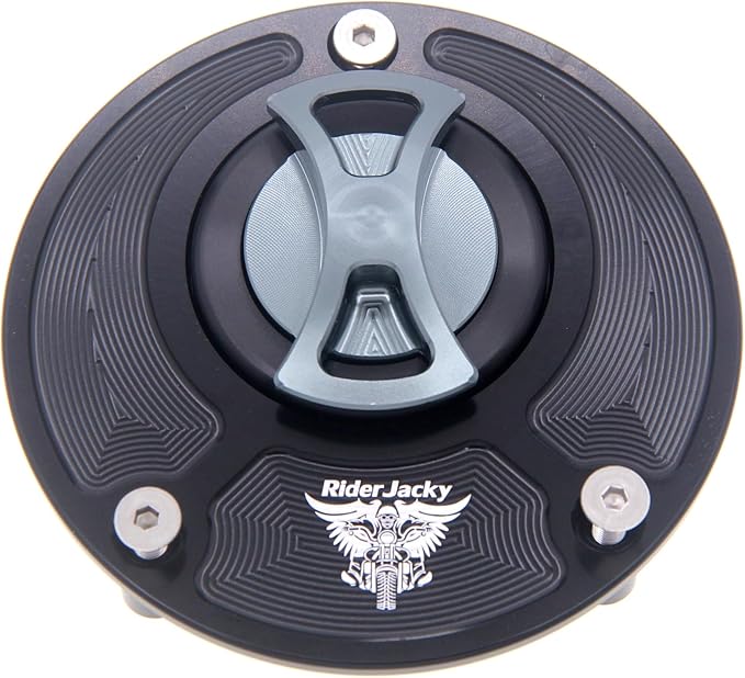 CNC Aluminum Keyless Fuel Gas Tank cap Cover For Ducati MONSTER 1000,1200/R/S,MONSTER 600 620 695 750 797 800 821 900 937, MONSTER S2R 1000/800 S4 S4RS S4R (Gray)