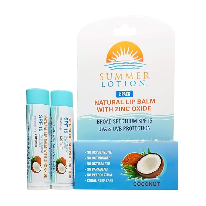 Natural Lip Balm with Zinc Oxide