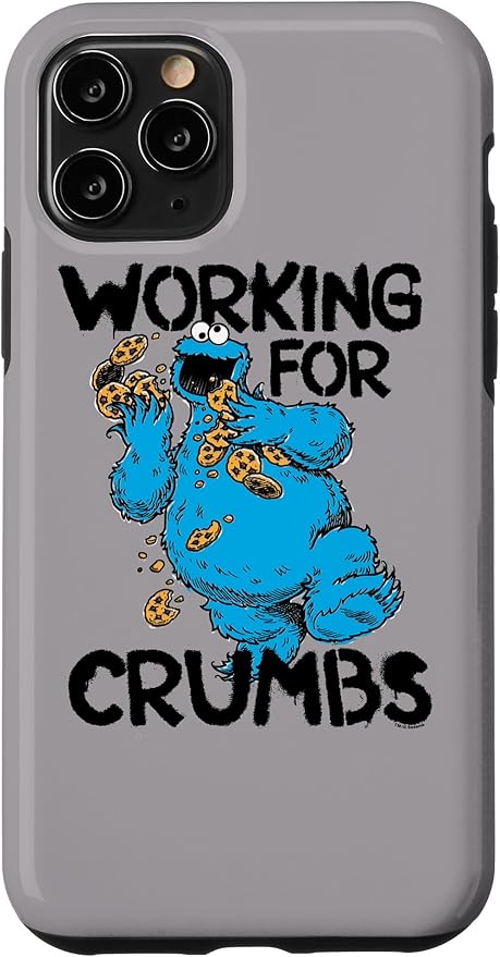 iPhone 11 Pro Sesame Street Cookie Monster Working for Crumbs Case